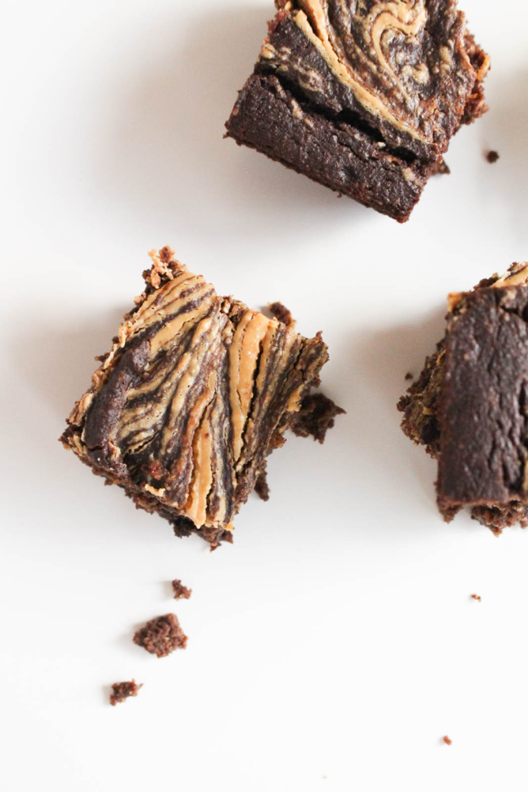Peanut Butter Swirl Chocolate Protein Brownies