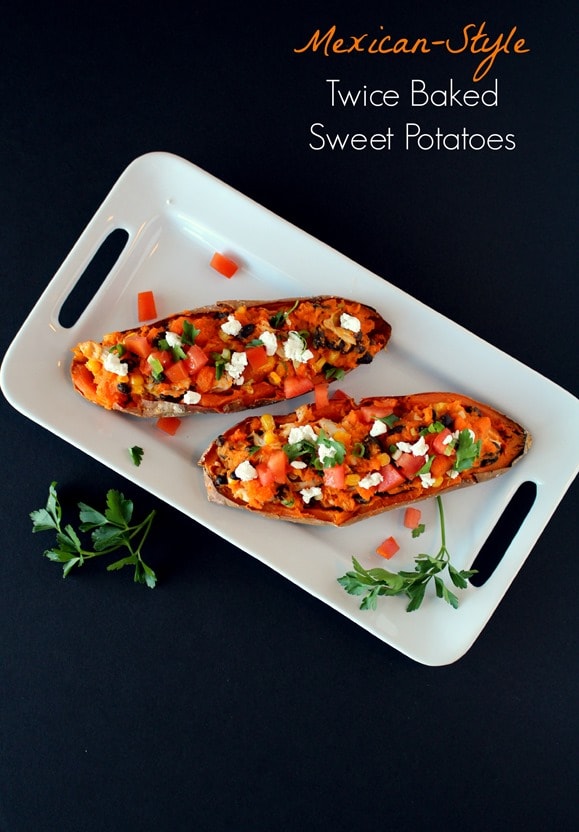 Mexican-Style Twice Baked Sweet Potato