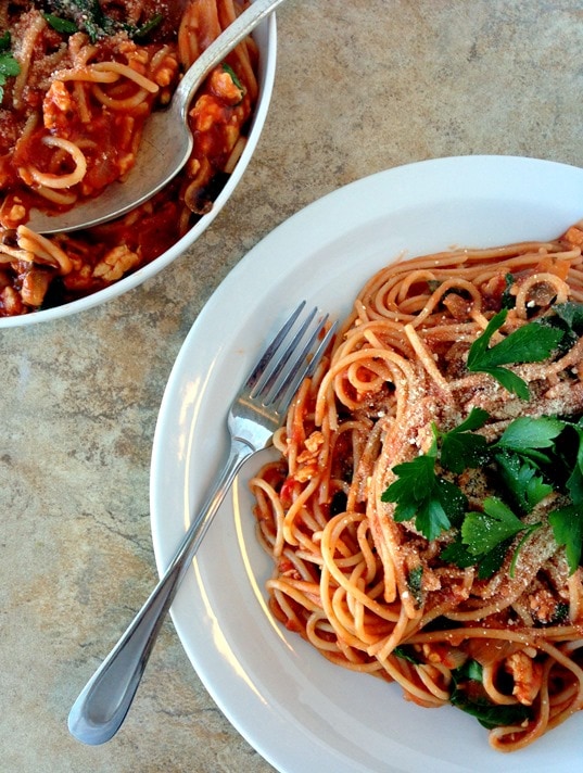 Classic Spaghetti with Meat Sauce