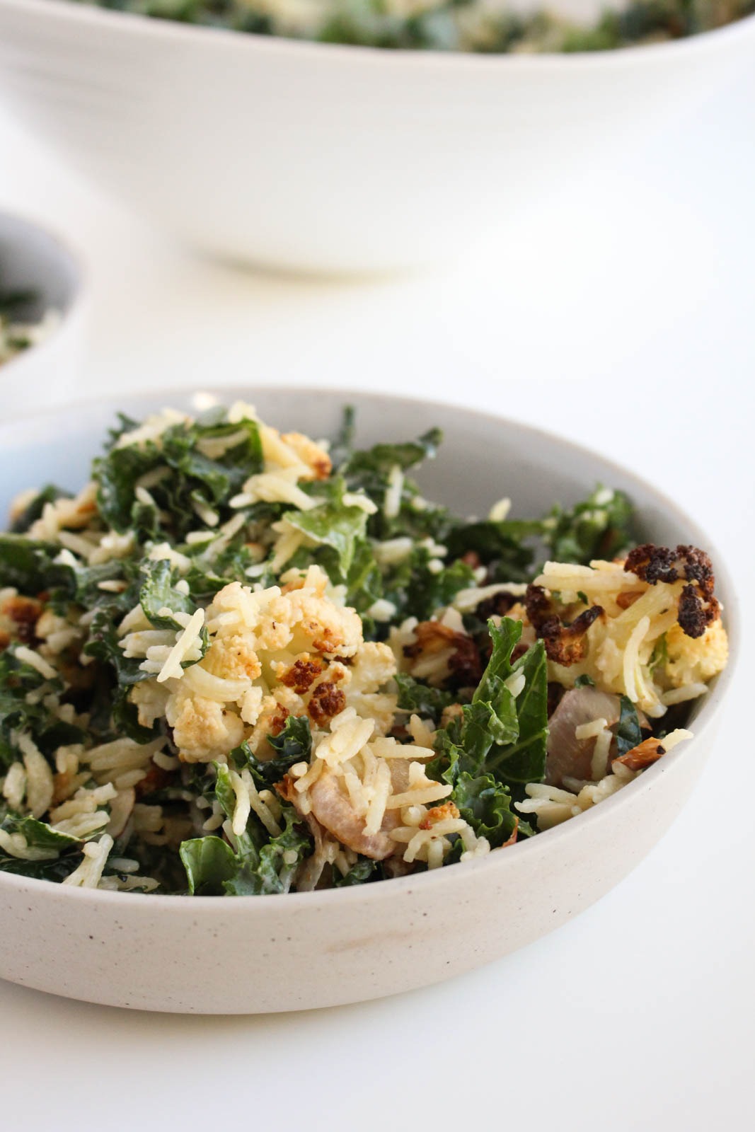 Roasted Cauliflower & Kale Salad