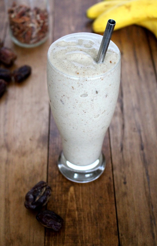 banana pecan date shake