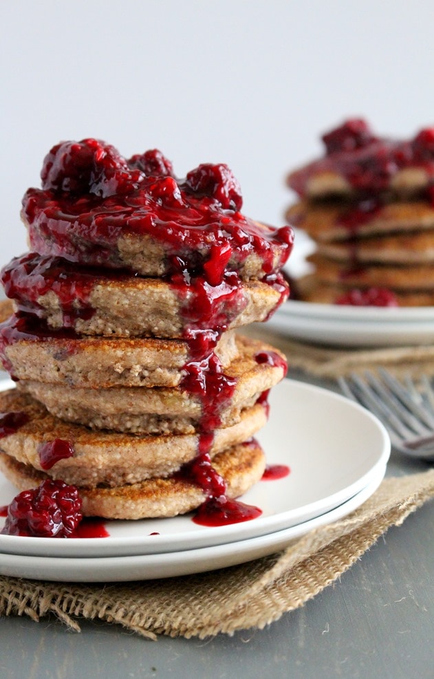 Banana Buckwheat Pancakes