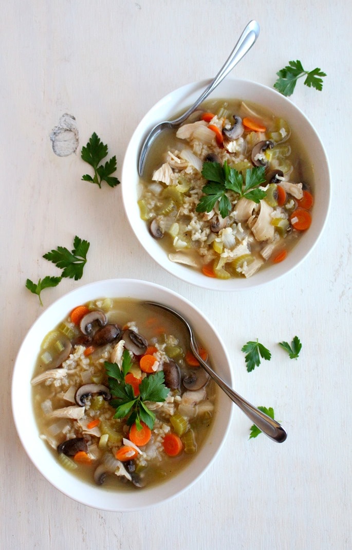 Chicken & Brown Rice Soup