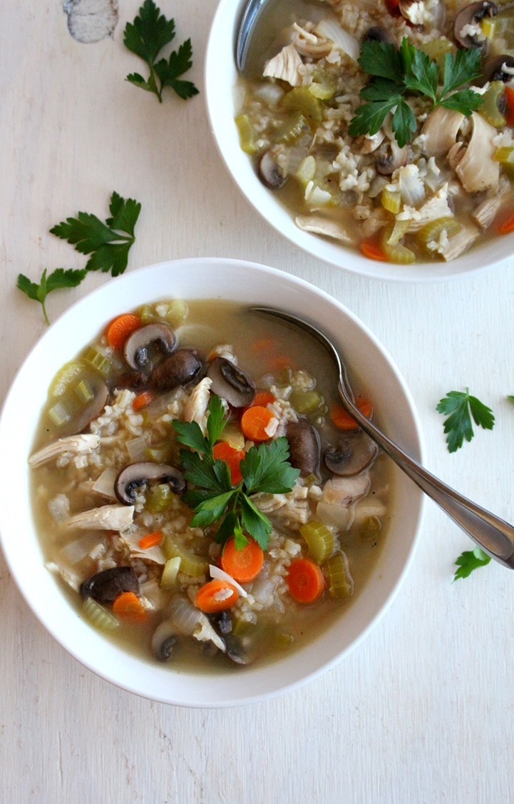 Chicken & Brown Rice Soup