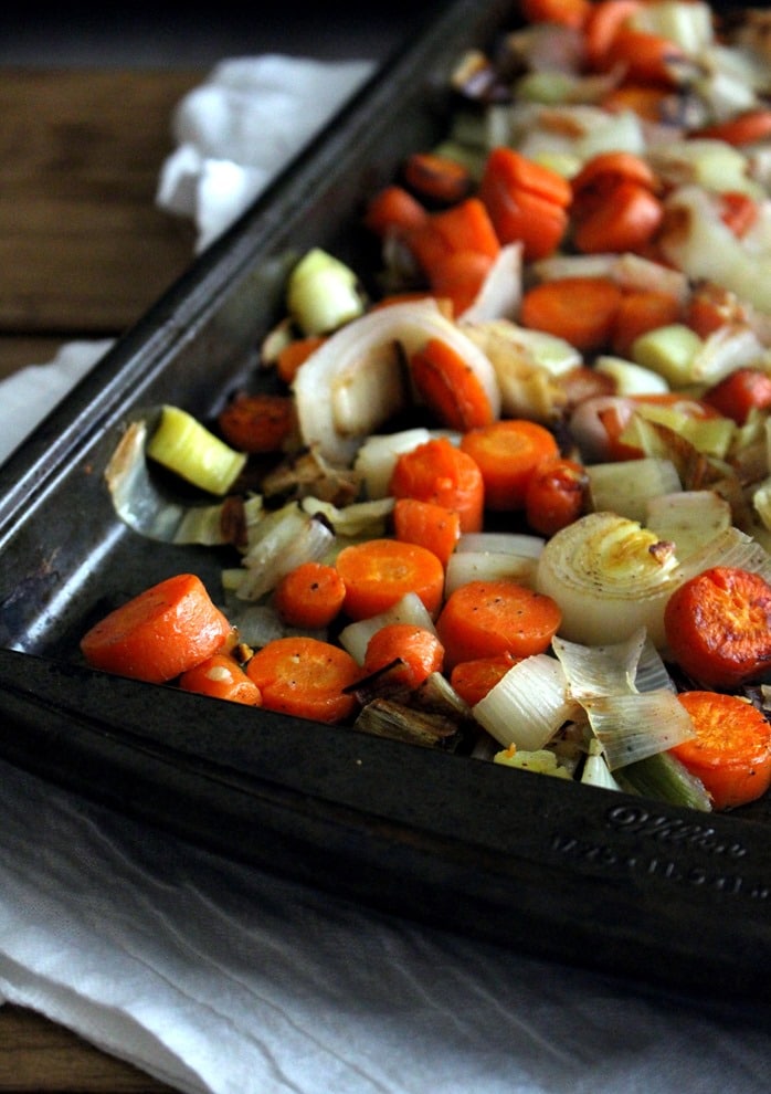 Roasted Carrot & Leek Soup