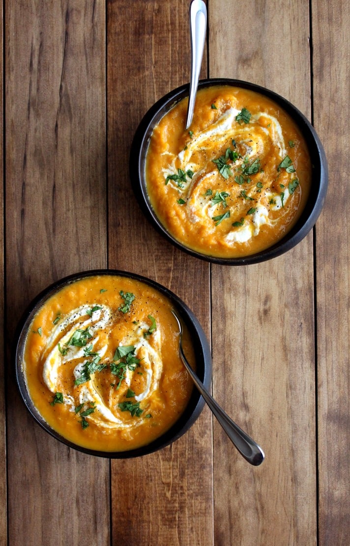 Roasted Carrot & Leek Soup