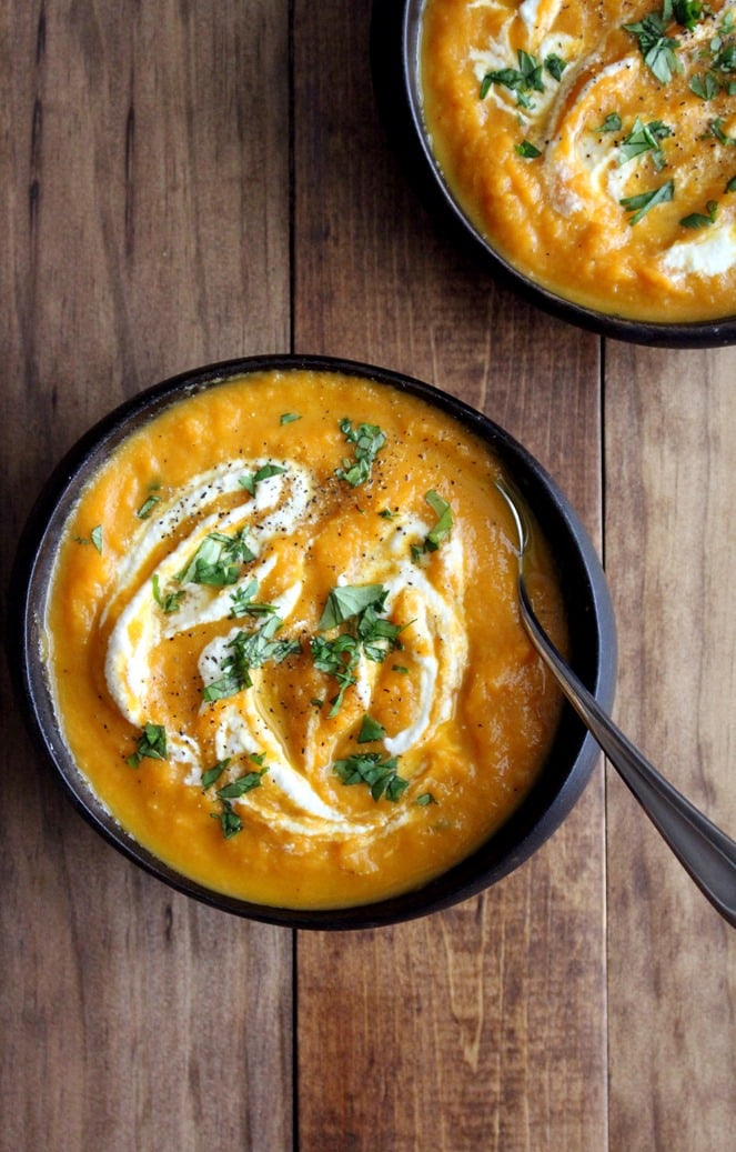 Roasted Carrot & Leek Soup