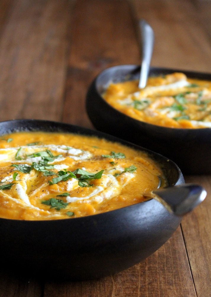 Roasted Carrot & Leek Soup