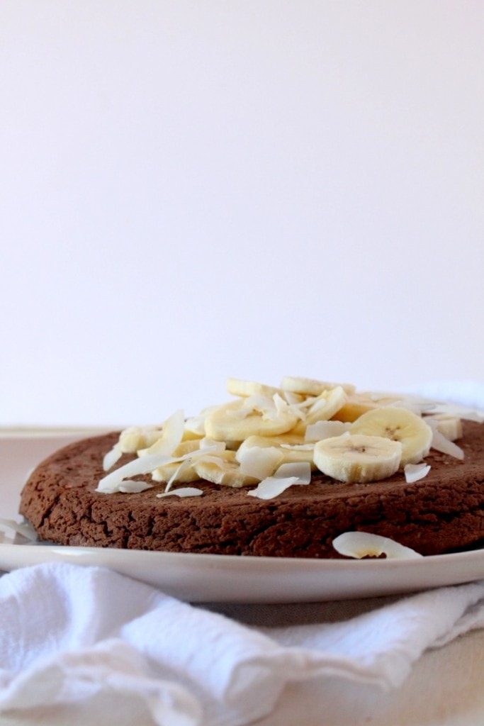 Chocolate Banana Protein Breakfast Cake