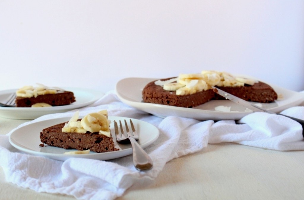 Chocolate Banana Protein Breakfast Cake