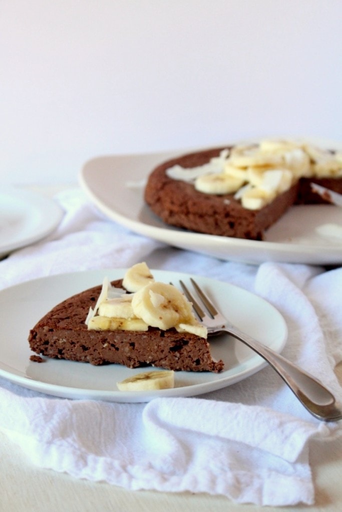 Chocolate Banana Protein Breakfast Cake