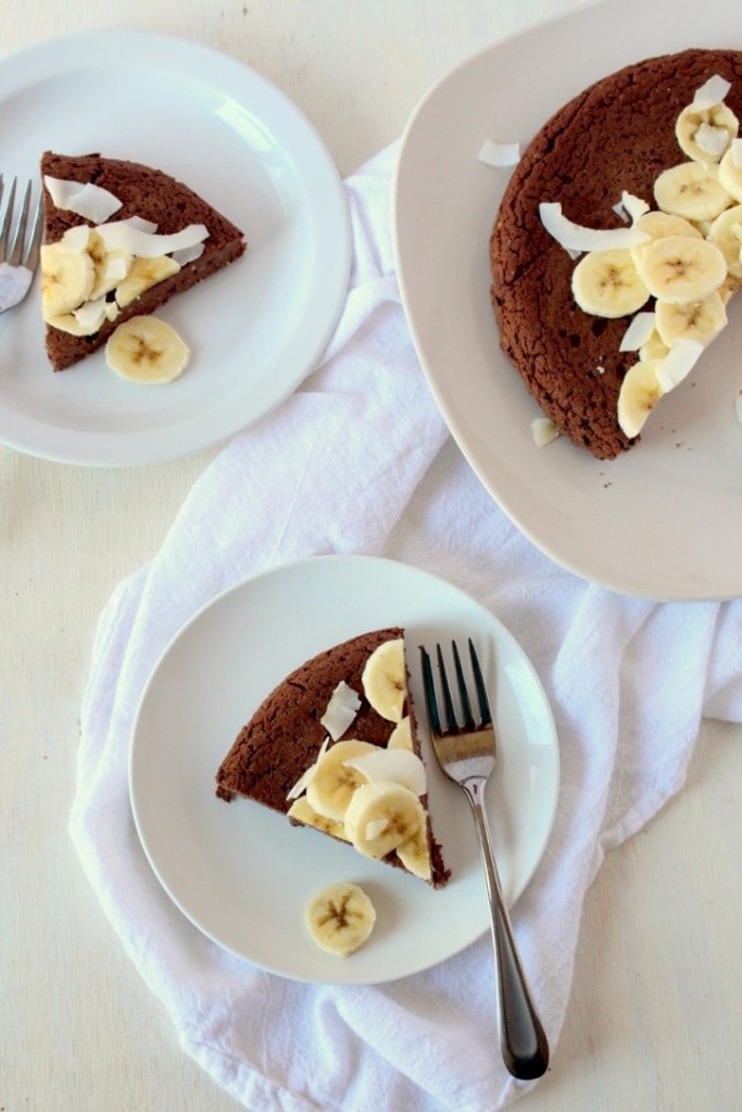 Chocolate Banana Protein Breakfast Cake