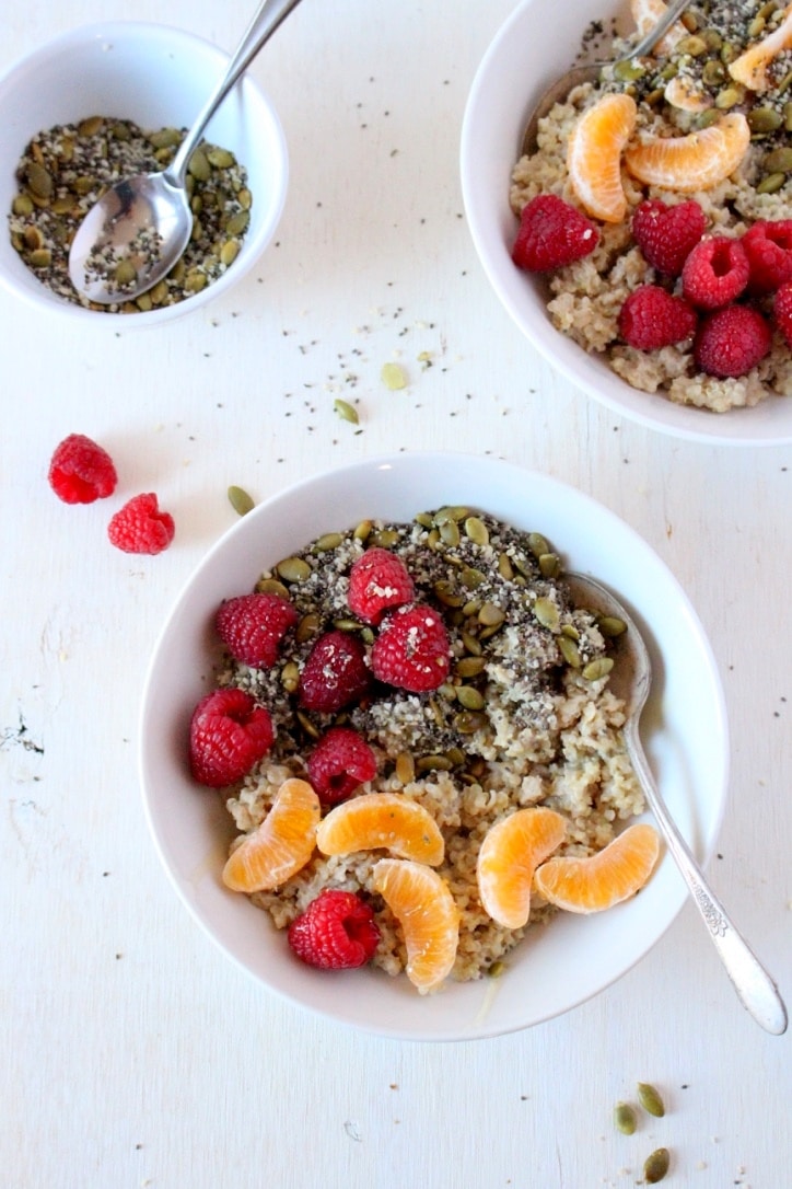 Quinoa Oat Breakfast Bowl