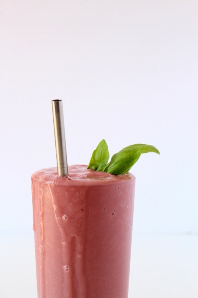 Strawberry Basil Smoothie