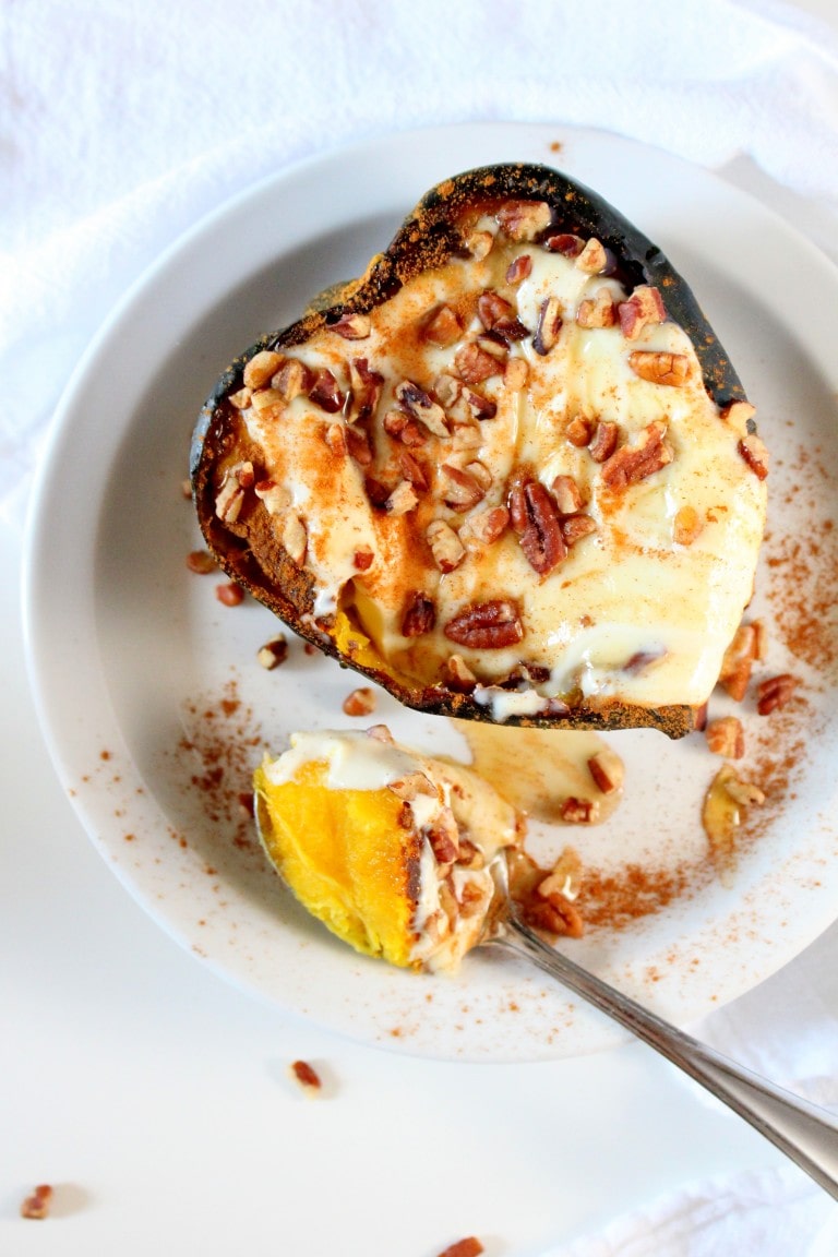 Breakfast Baked Acorn Squash