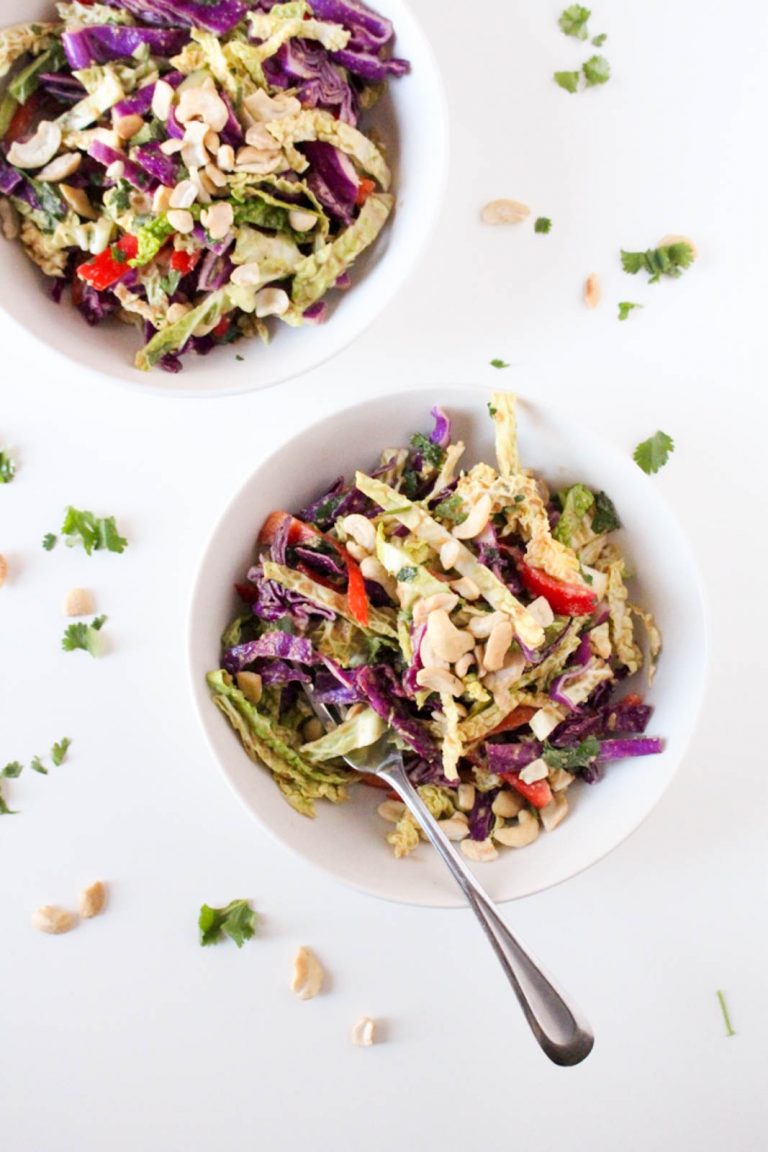 Thai Peanut Cabbage Salad