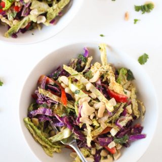 Thai Peanut Cabbage Salad