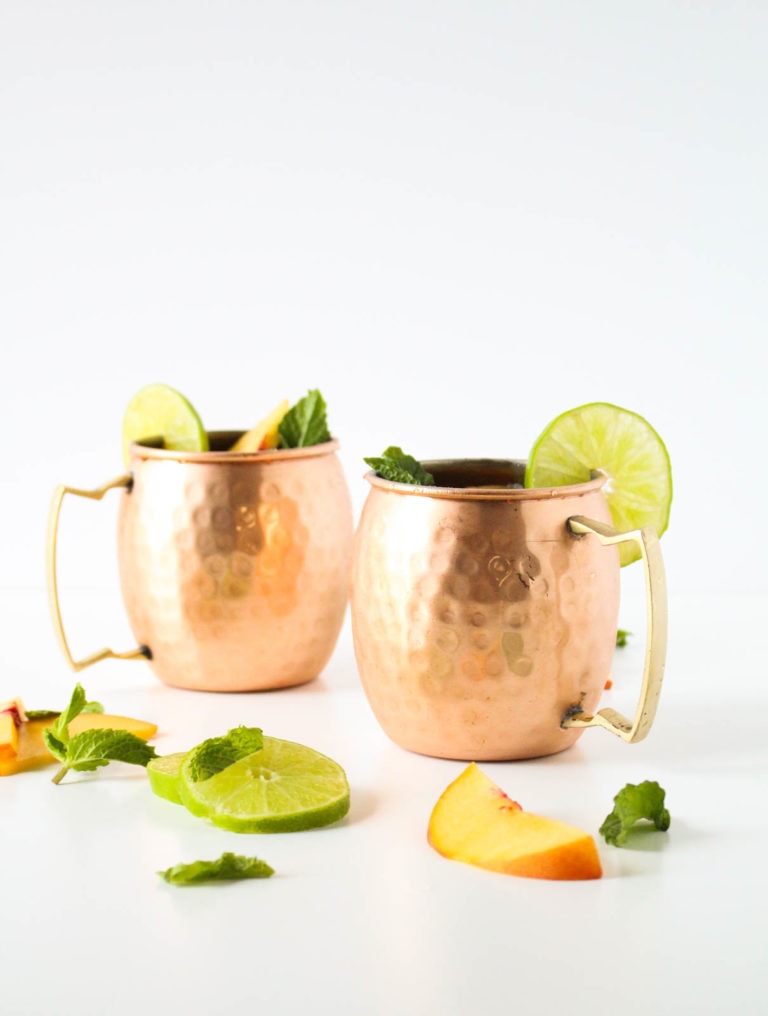 Pineapple Peach Mint Kombucha Mocktail