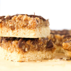 Grain-Free Samoa Cookie Bars