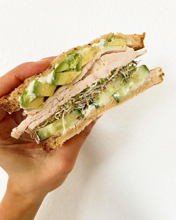 sprouts on a sandwich