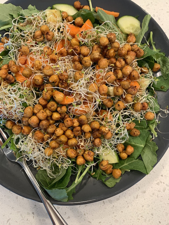 sprouts on a salad