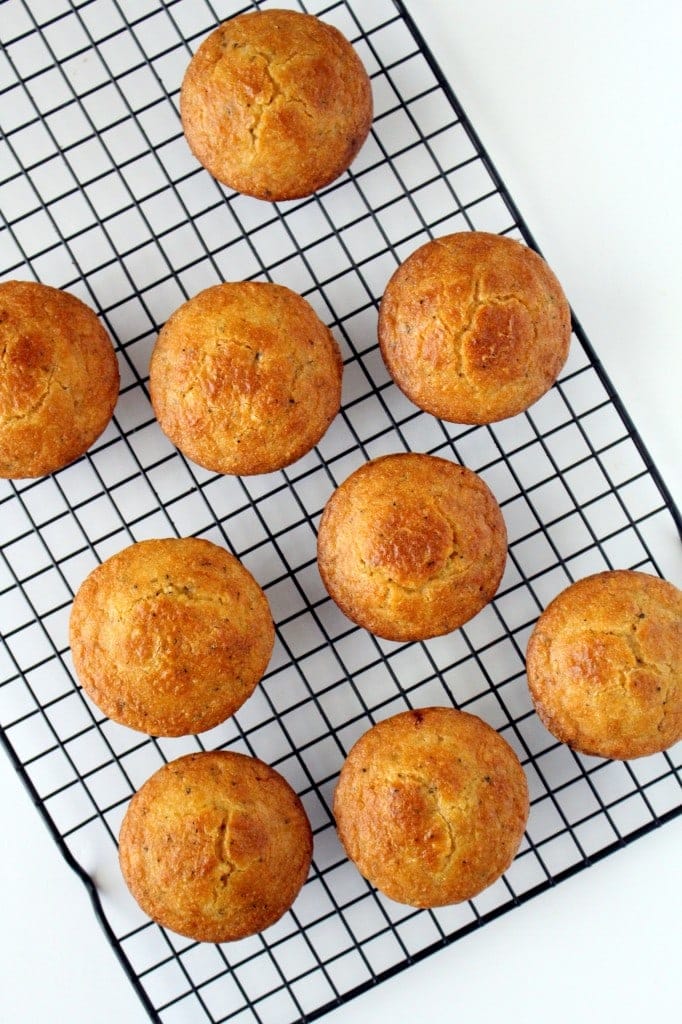 Let the dinner rolls cool for a few minutes on a wire rack after baking.