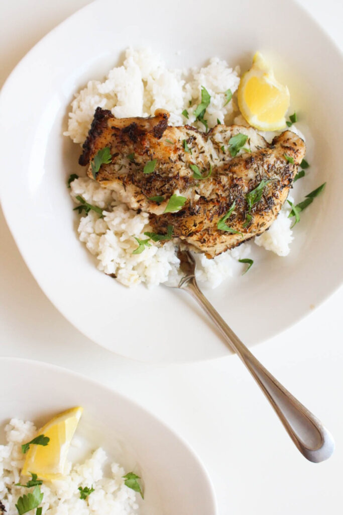 Pan-Seared Lemon Herb Catfish