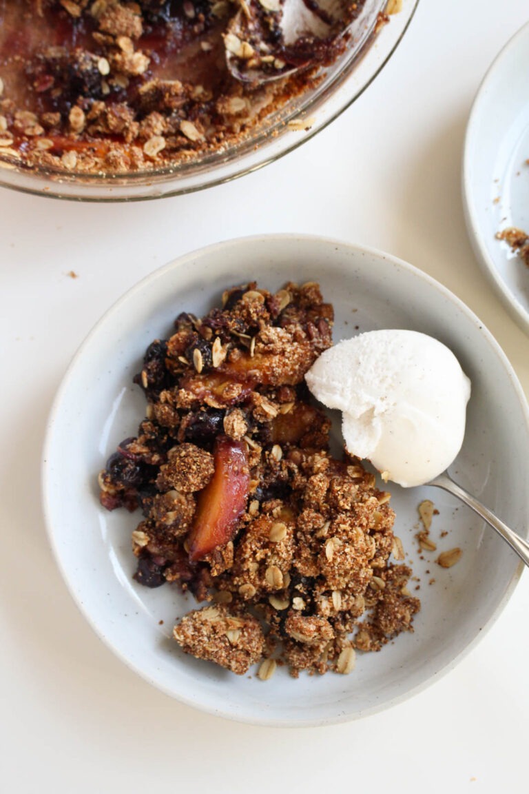 (Gluten-Free) Blueberry Peach Crisp