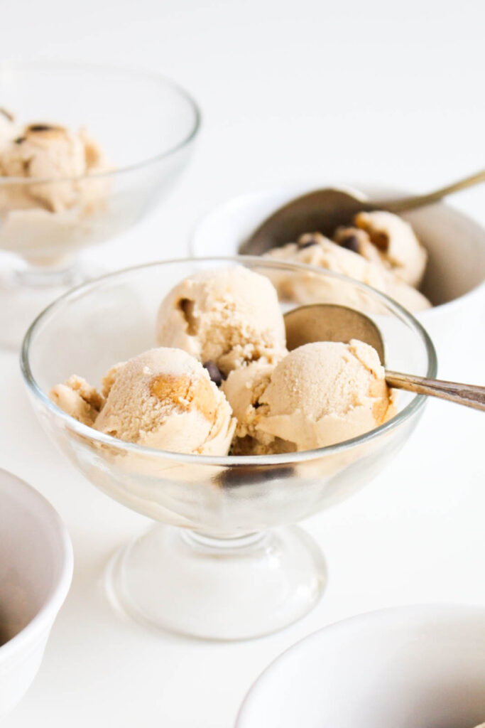 Vegan Peanut Butter Chocolate Chip Cookie Dough Ice Cream