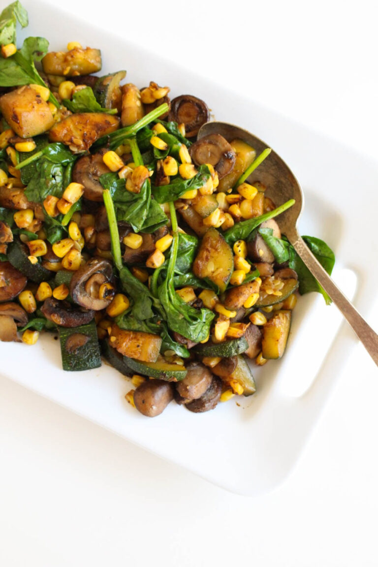 Warm Zucchini & Corn Salad