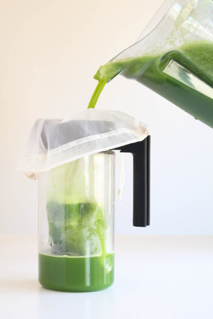 Green Juice in a Blender Without a Juicer