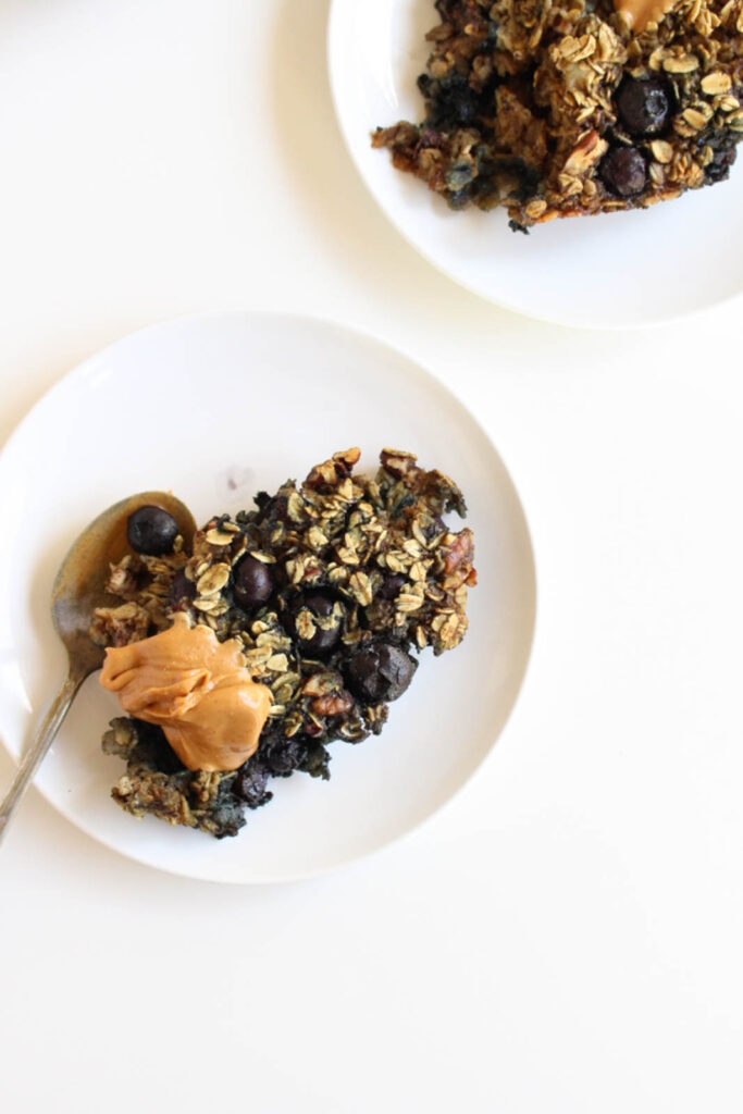 Blueberry Pecan Baked Oatmeal