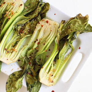 spicy roasted bok choy