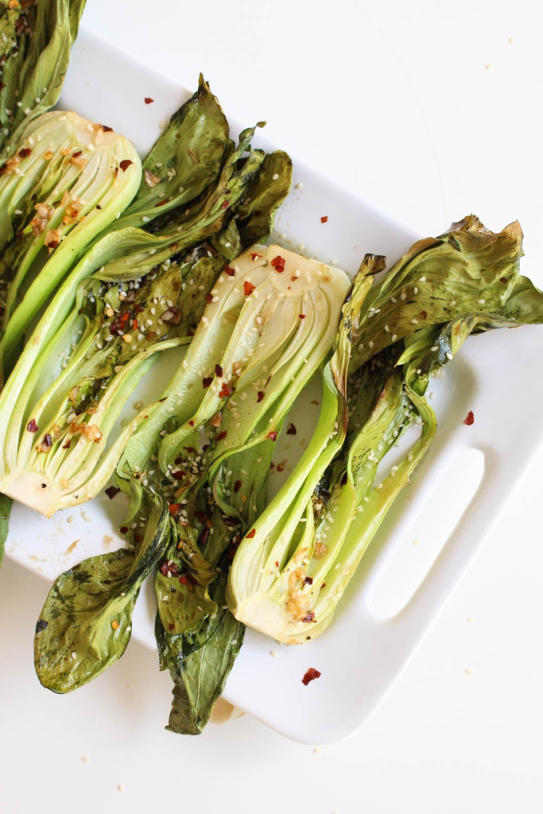 Spicy Roasted Bok Choy