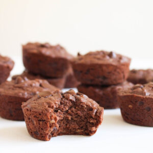 Chocolate Banana Protein Muffins
