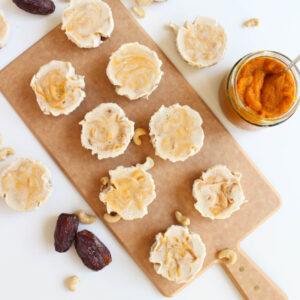 Raw [Vegan] Pumpkin Cheesecake Bites