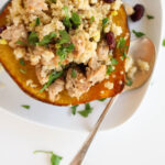 Quinoa & Sausage Stuffed Acorn Squash