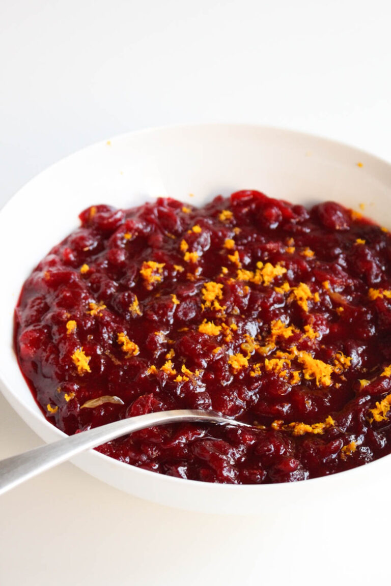 Healthy Homemade Cranberry Sauce