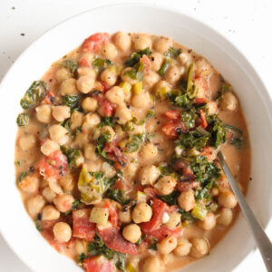 Coconut Kale Chickpea Soup