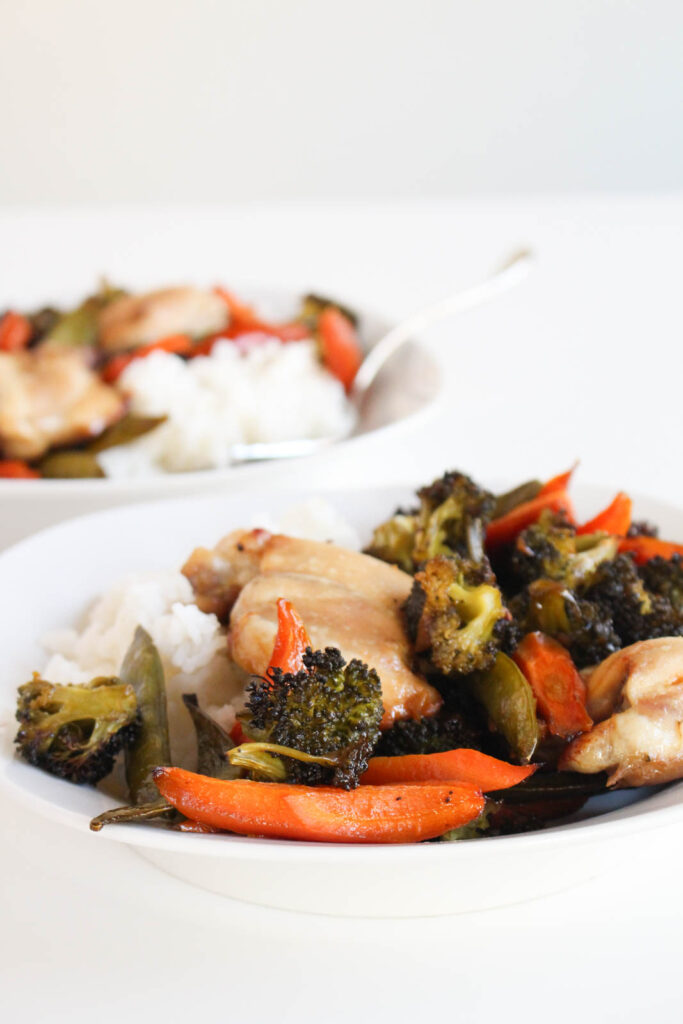 Sheet Pan Honey Garlic Chicken & Veggies