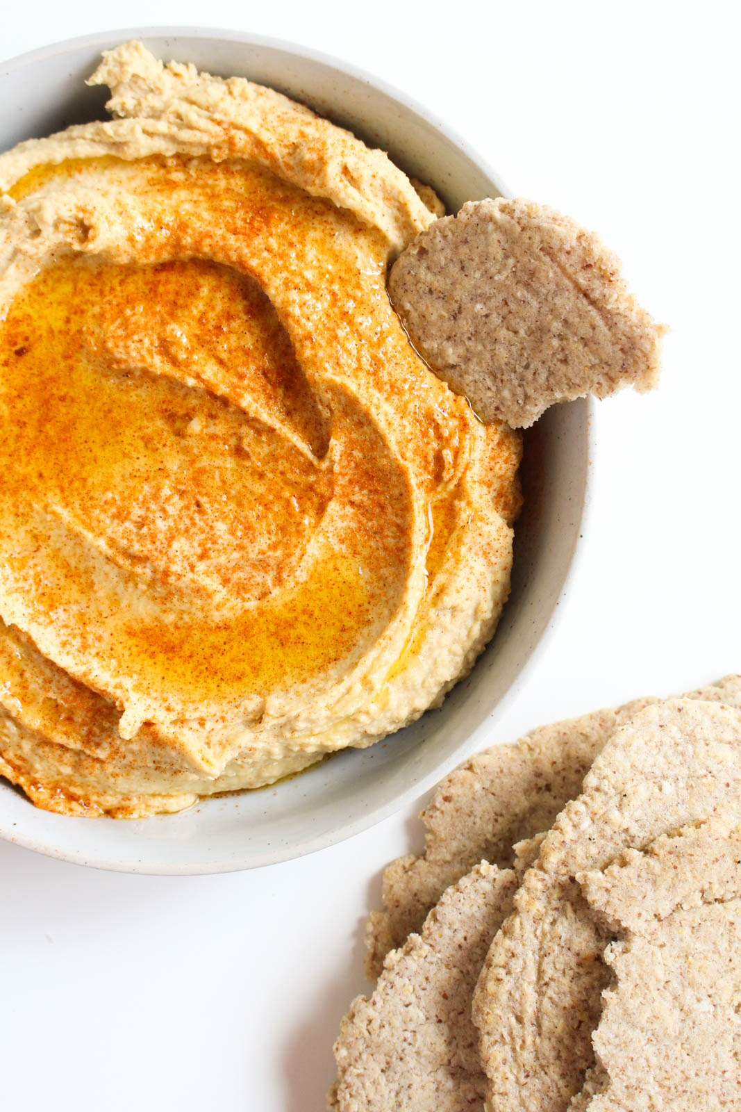 Gluten-Free Flatbread with Homemade Hummus
