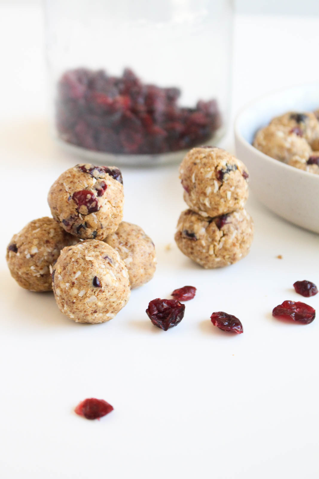 Cranberry Coconut Protein Energy Bites