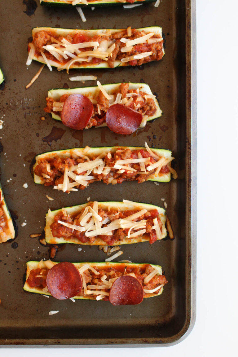 Pizza Zucchini Boats