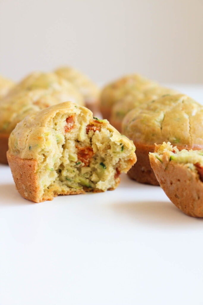 [Gluten-Free] Zucchini & Sun-Dried Tomato Muffins