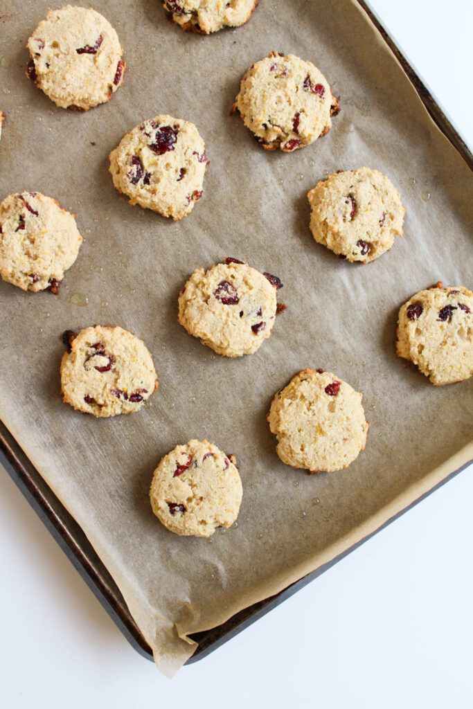 [Grain-Free] Cranberry Lemon Cookies