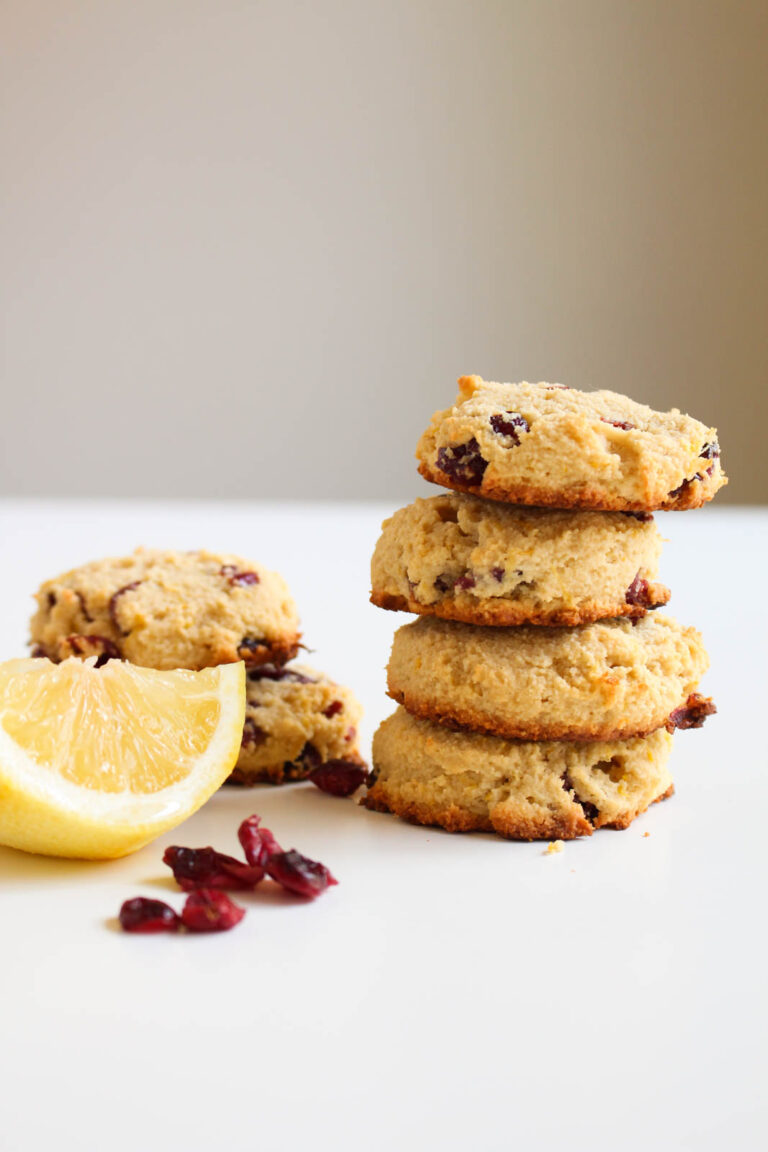 Grain-Free Cranberry Lemon Cookies