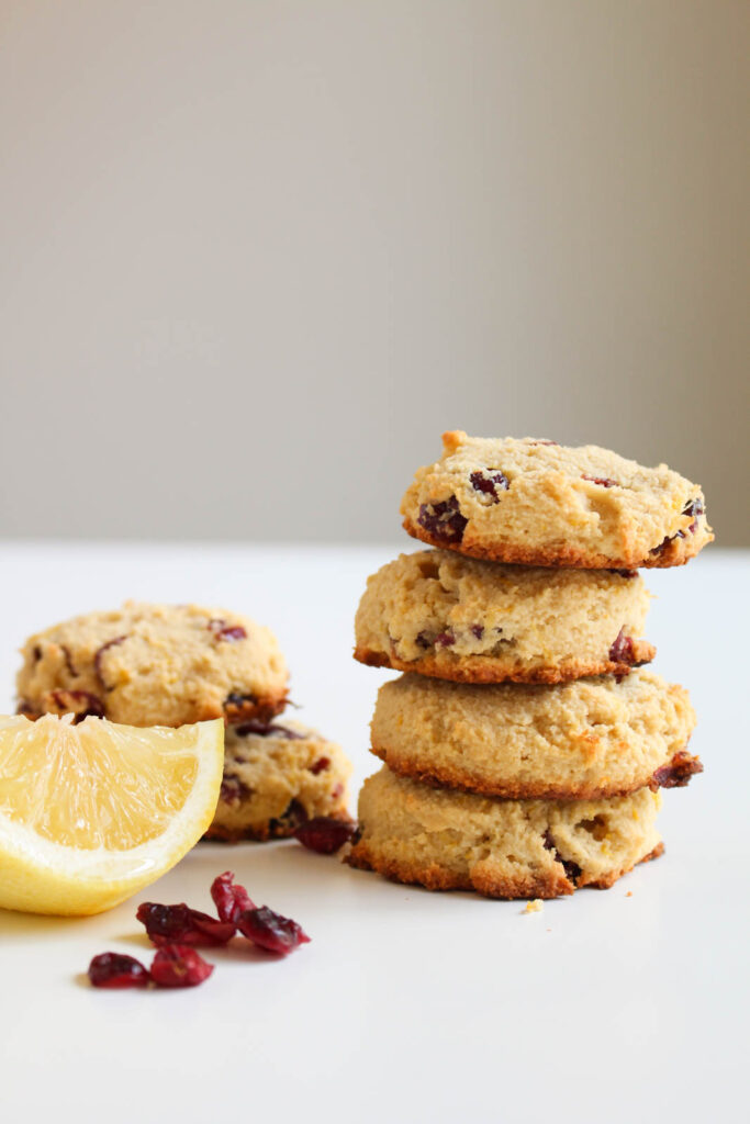 [Grain-Free] Cranberry Lemon Cookies