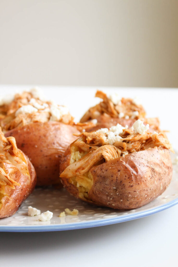 Stuffed Red Potatoes with Barbecue Chicken & Goat Cheese Recipe