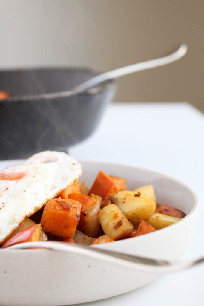 Caramelized Apple, Onion & Sweet Potato Hash Recipe