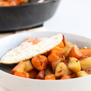 Caramelized Apple, Onion & Sweet Potato Hash